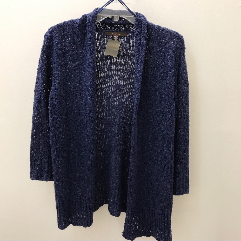 Fever Blue Loose Knit Cardigan